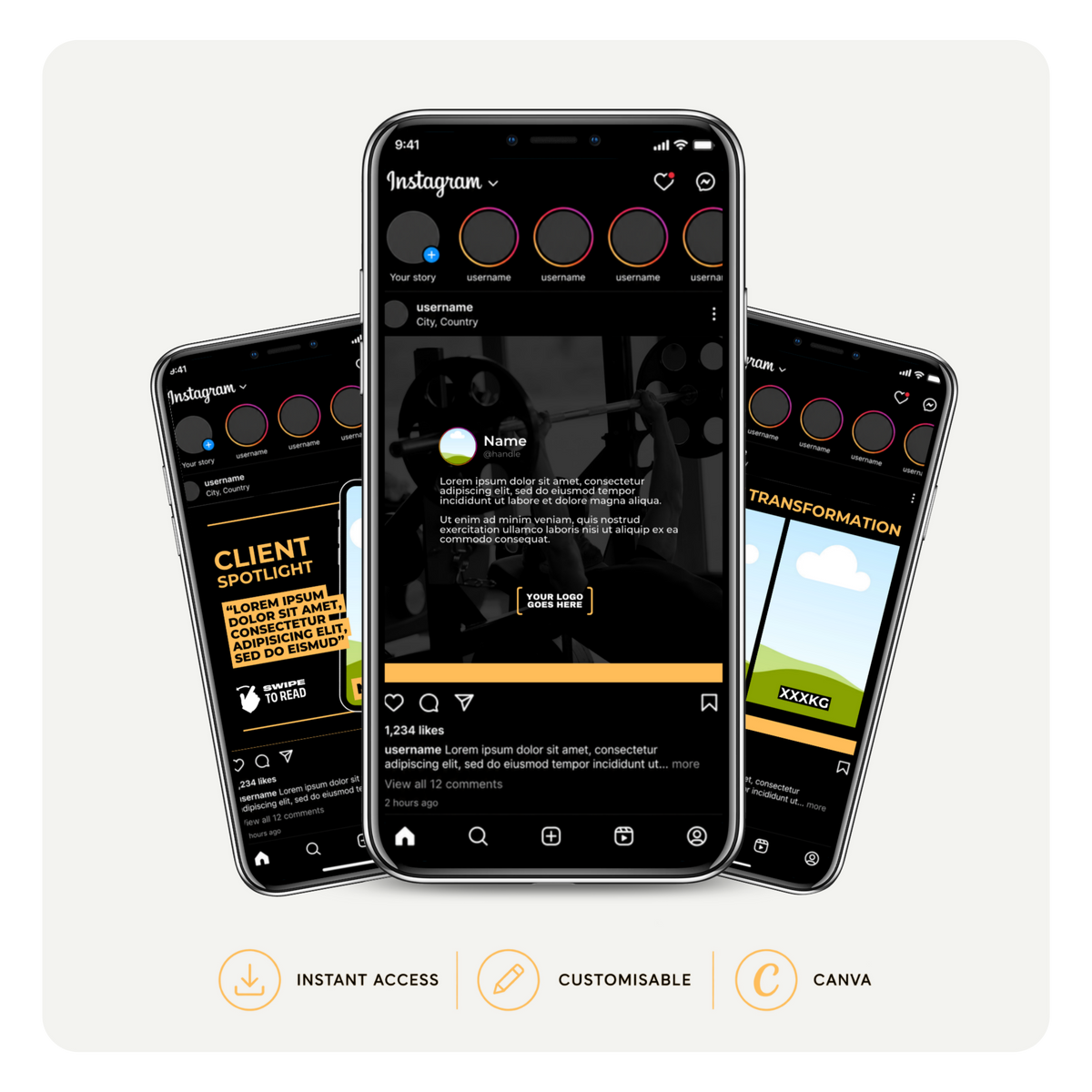 Instagram Feed Template Pack