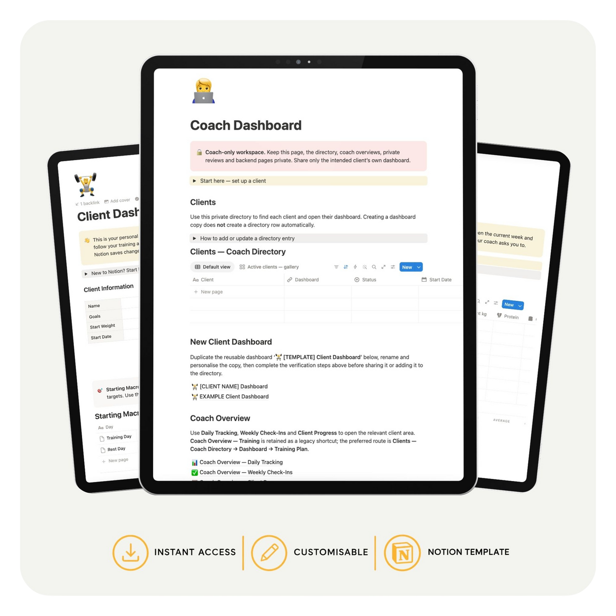 Coach Dashboard