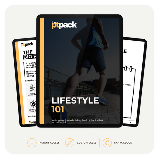 Lifestyle 101 healthy habits guide for personal trainer clients by The PT Pack