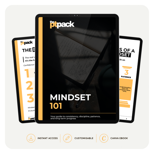 Mindset 101 client mindset coaching guide for personal trainers by The PT Pack