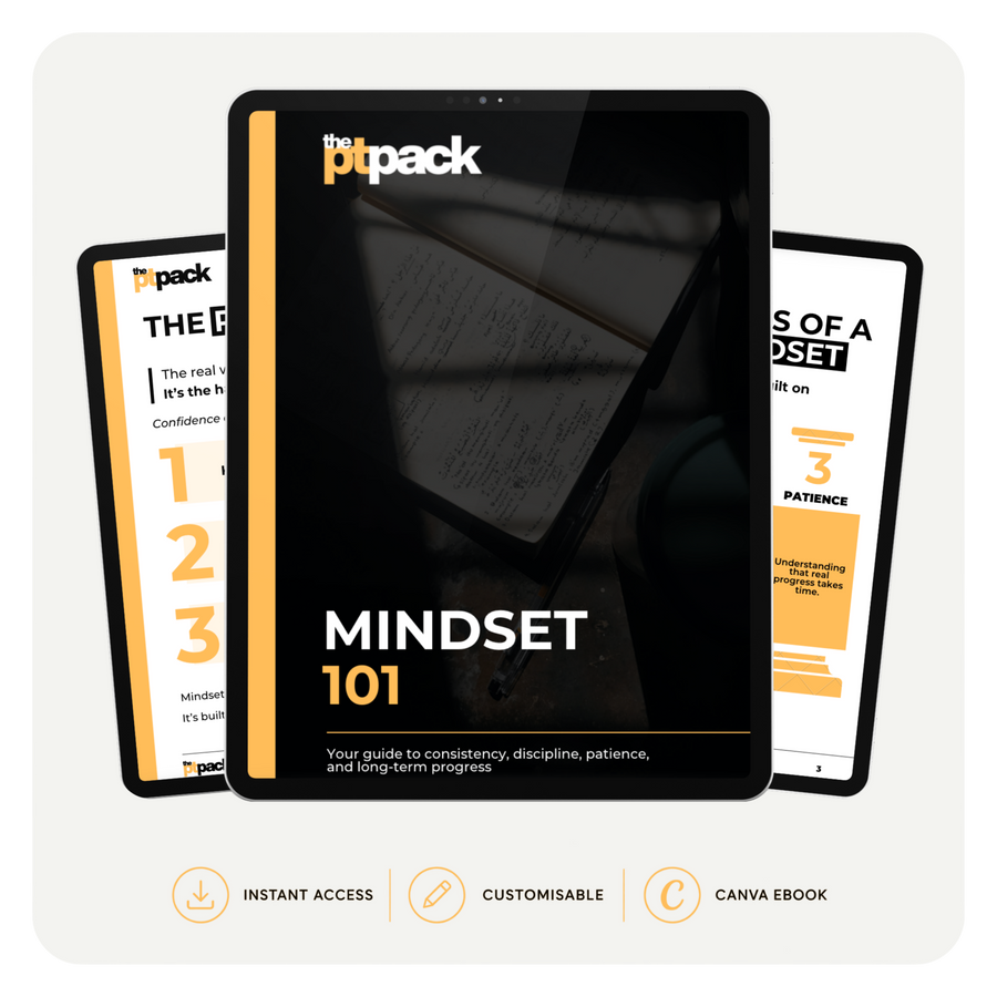 Mindset 101 client mindset coaching guide for personal trainers by The PT Pack