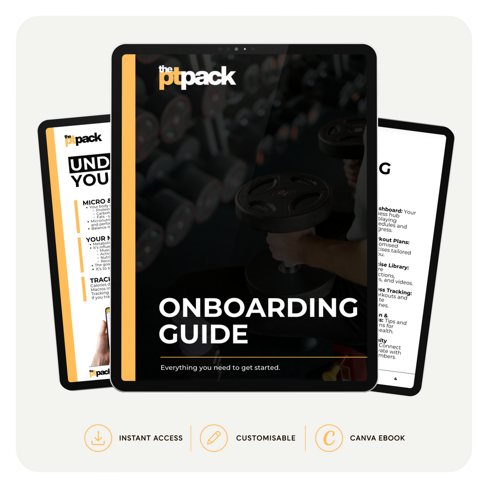 Client onboarding guide for personal trainers by The PT Pack