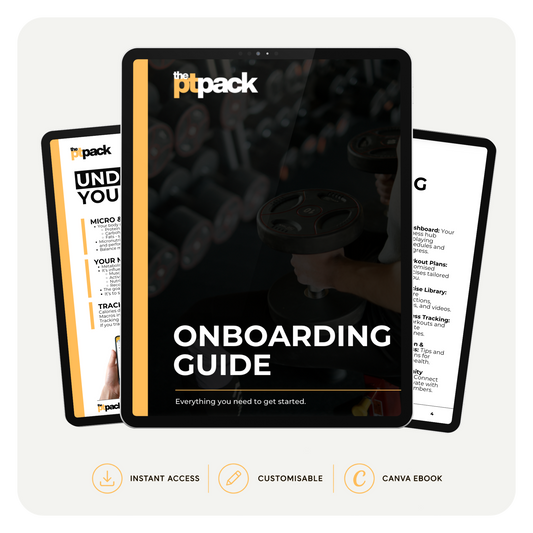 Client onboarding guide for personal trainers by The PT Pack