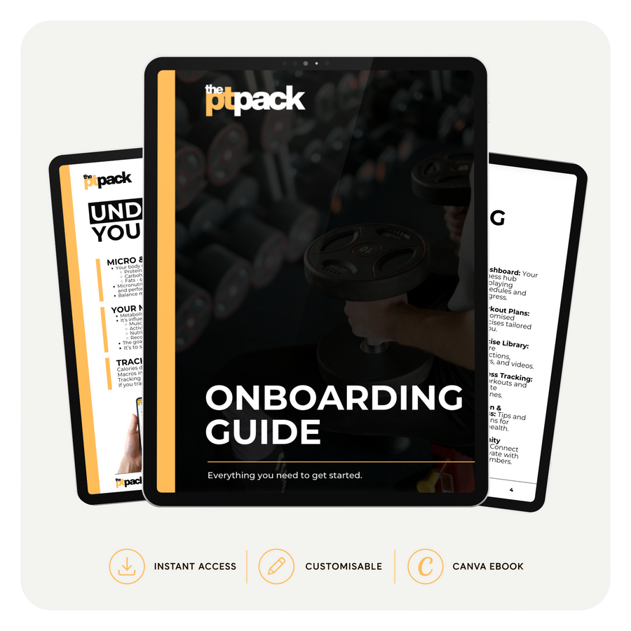 Client onboarding guide for personal trainers by The PT Pack