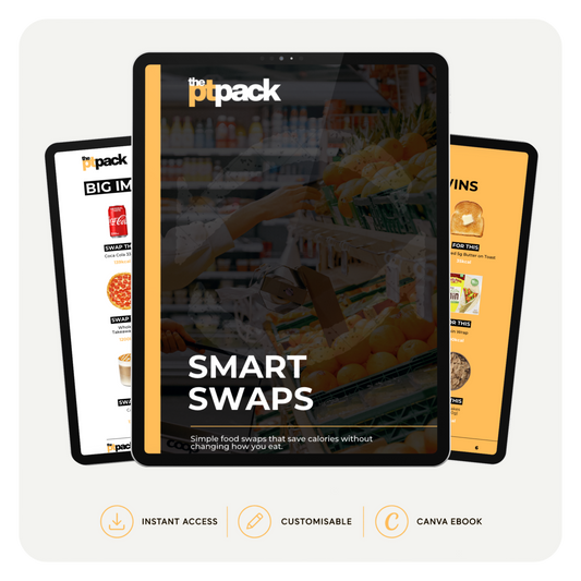Smart Swaps healthy food swaps guide for personal trainer clients by The PT Pack