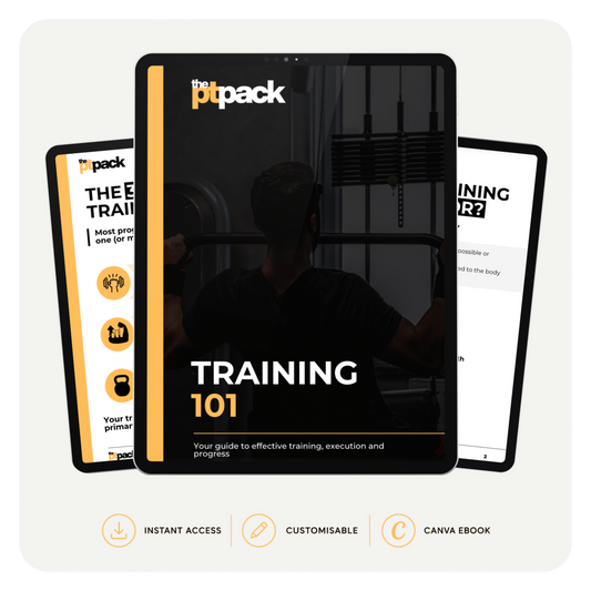 Training 101 client education guide for personal trainers by The PT Pack