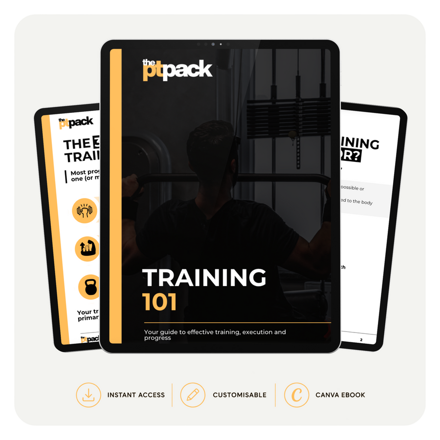 Training 101 client education guide for personal trainers by The PT Pack