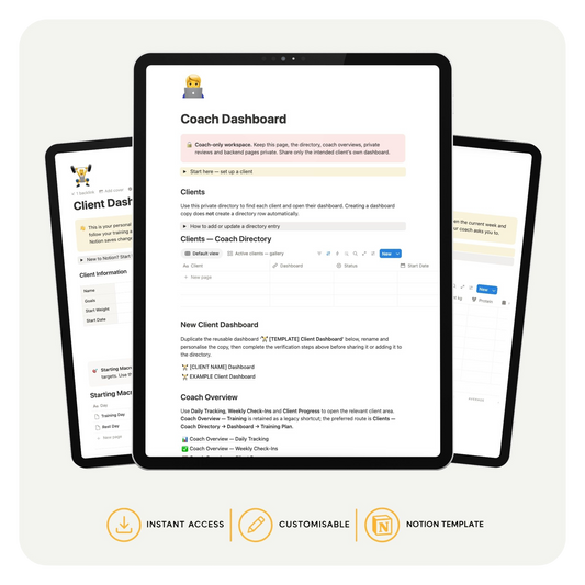 Coach Dashboard