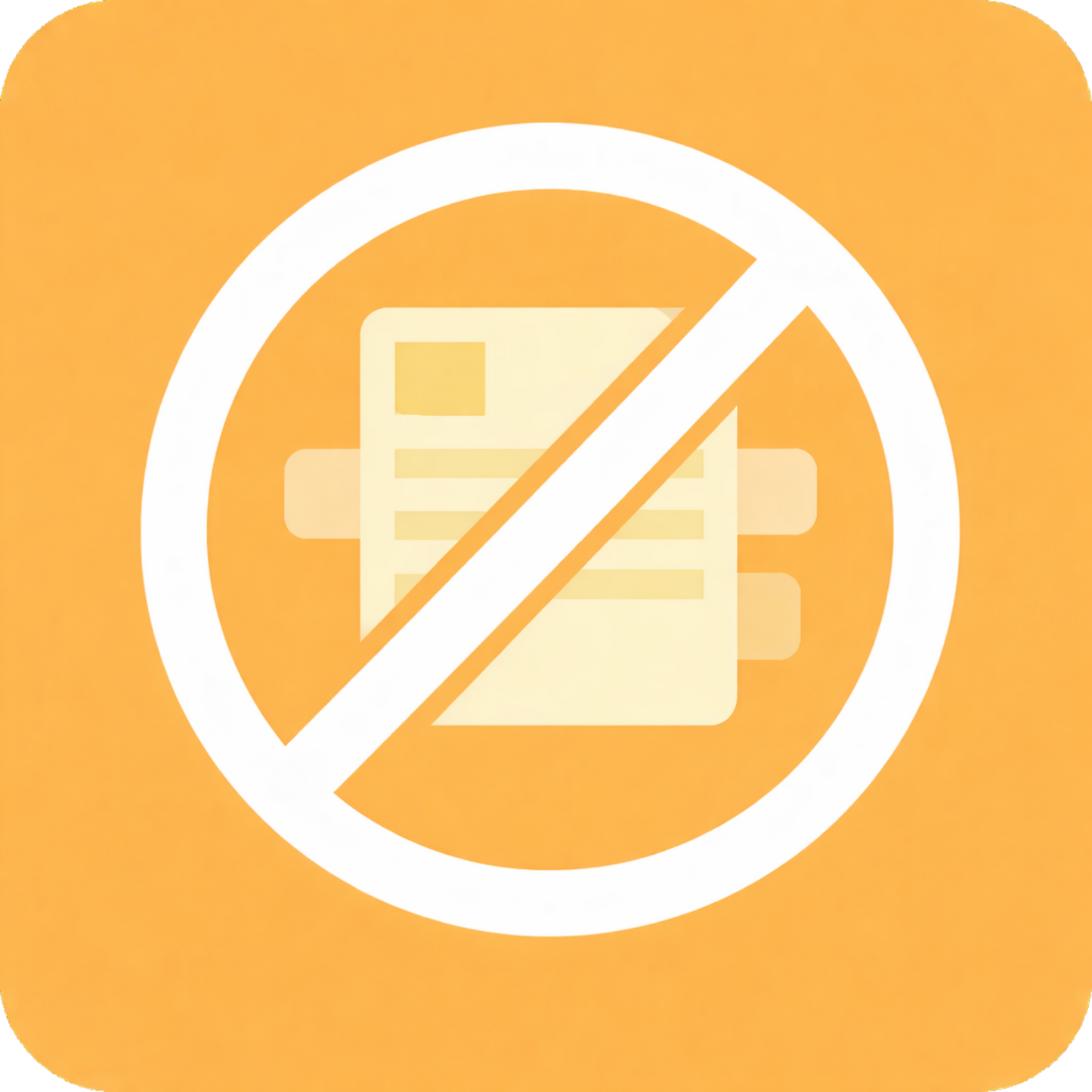 Icon representing watermark removal for customised PT branding templates